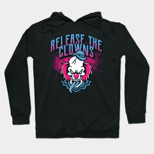 Release the clowns halloween circus tiny hat Hoodie by TomiTee